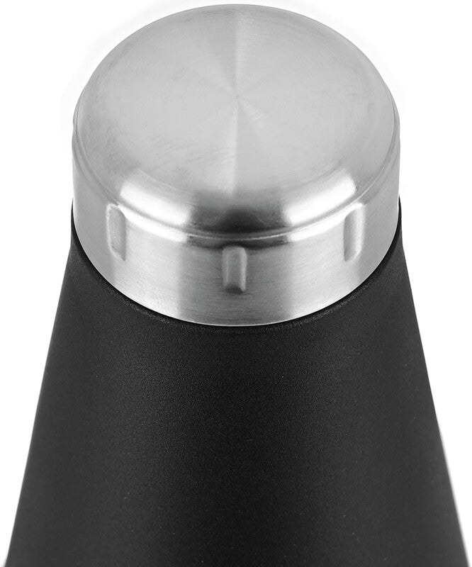 Estia Trinkflasche – 5 dl – Edelstahl, isoliert, Schraubverschluss – Midnight Black