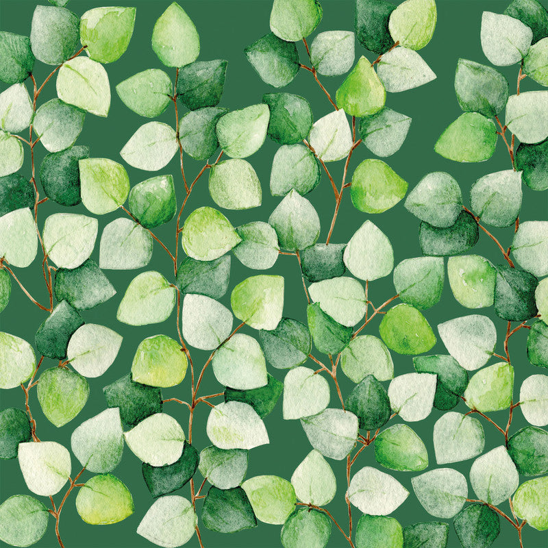 Atelier Servietten Green Leaves – 33 × 33 cm – 3-lagig, Tissue – 20 Stk.