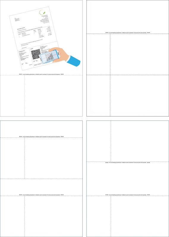 Dataform Formular – QR-Rechnung, 500 Blatt, A4