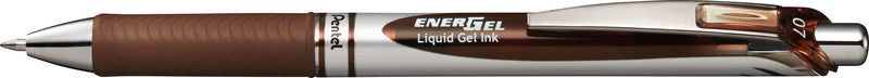 Pentel EnerGel X Gelschreiber – Braun, 0,7 mm, schnelltrocknend, Druck, nachfüllbar