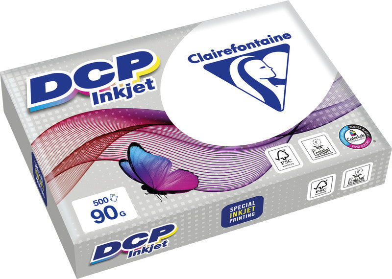 Clairefontaine Inkjetpapier – A3, 90 g/m², hochweiss – für Inkjet, Laser, Kopierer – FSC – 500 Blatt
