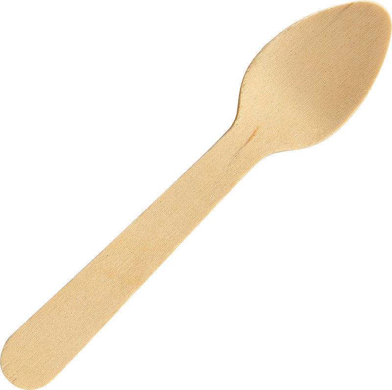 Duni ecoecho Kaffeelöffel Birkenholz – 11 cm, braun, 100 Stück