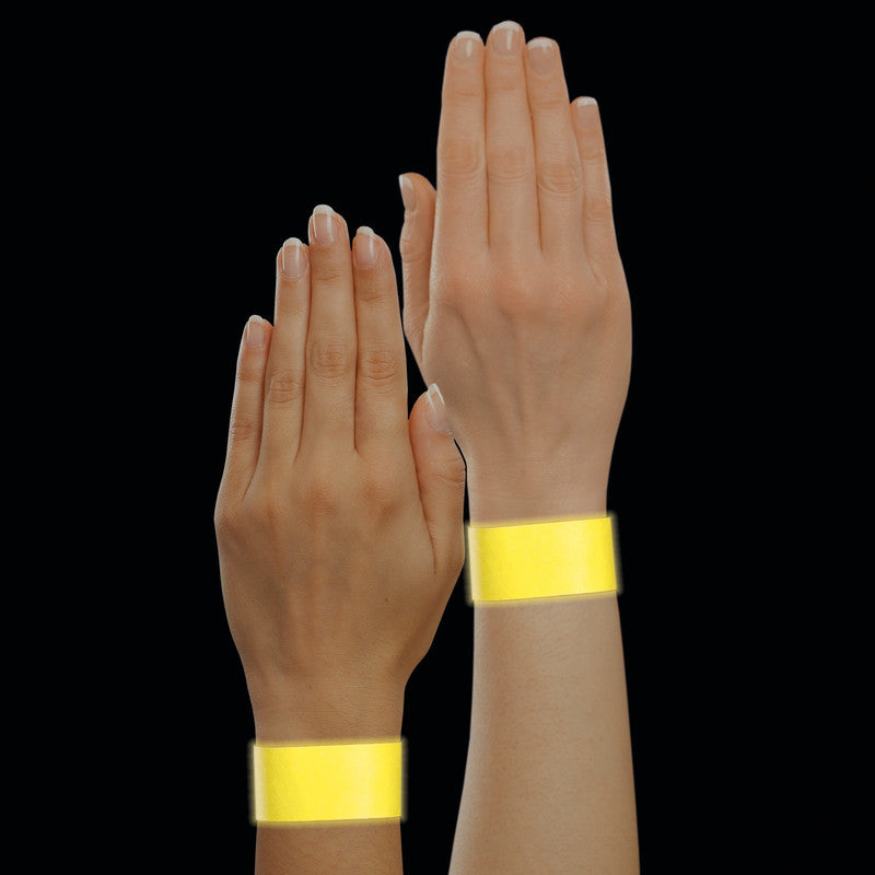 Sigel Event-Armband – 25 × 255 mm, gelb, Kunststoff, fortlaufend nummeriert – 120 Stk