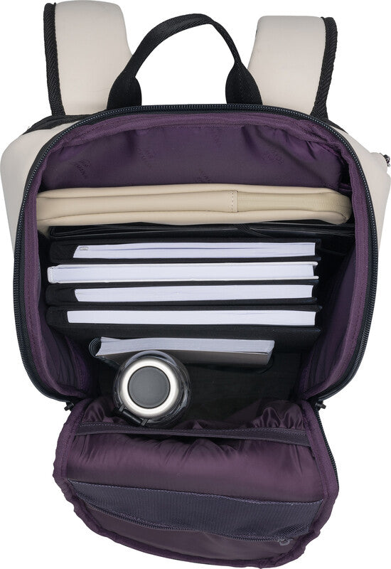 Beckmann Street Go – Notebook-Rucksack – für 16"-Notebook, 26 l, rPET, creme