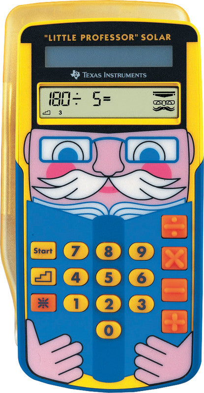 Texas Instruments Taschenrechner Little Professor Solar – 10-stellig, LCD, Solar, 75×150×13 mm