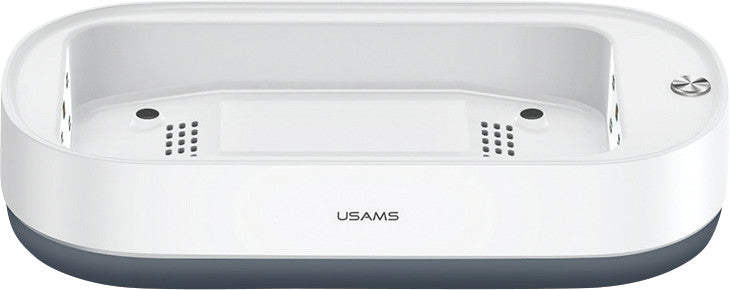 Usams UV-Sterilisations-Box – 15 W Qi, 111 × 52 × 224 mm, Kunststoff, Weiss