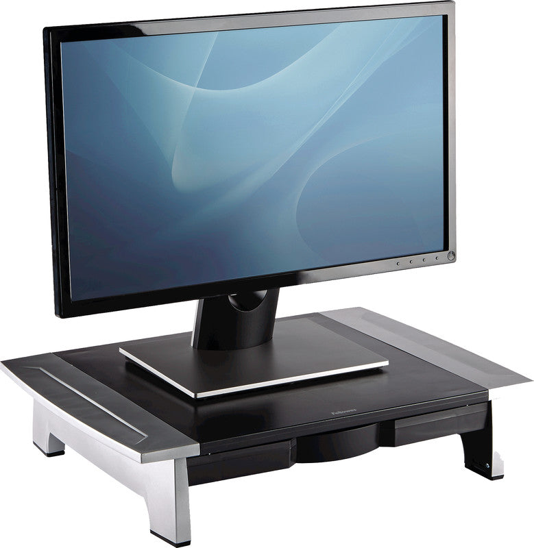 Fellowes Office Suites – Monitorhalterung, Standfuss, bis 28", 36 kg, 5-stufig höhenverstellbar