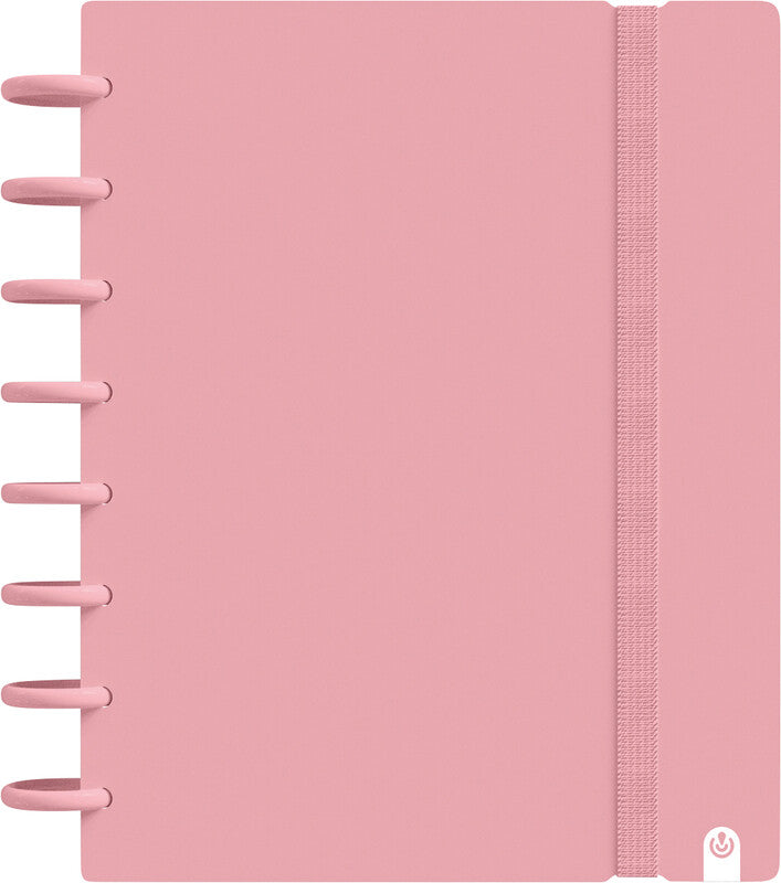 Carchivo Notizbuch A5, liniert, Spiralbindung, 80 Blatt, 100 g/m² – pastellpink