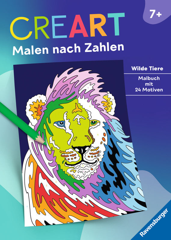 Ravensburger Malen nach Zahlen Malbuch, Karton, 21 × 29,5 cm, mehrfarbig, ab 7 Jahren