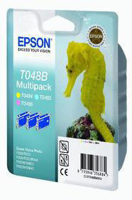 Epson Tintenpatronen-Multipack T048B, CMYK, 4er-Pack – für verschiedene Inkjet-Modelle
