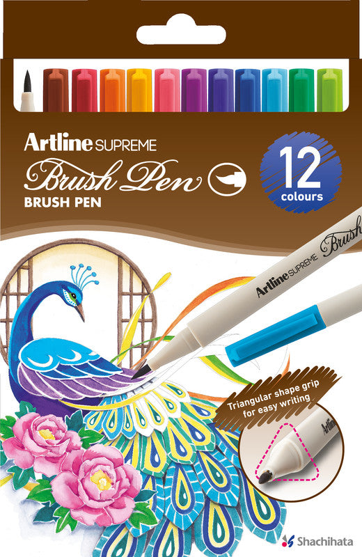 Artline Supreme Pinselstift, 12 Farben