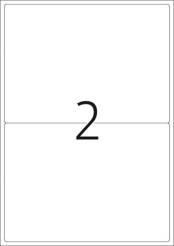 HERMA Drucketiketten, 200 mm × 144 mm, weiss, Papier, ablösbar, 200 Etiketten (100 Blatt)