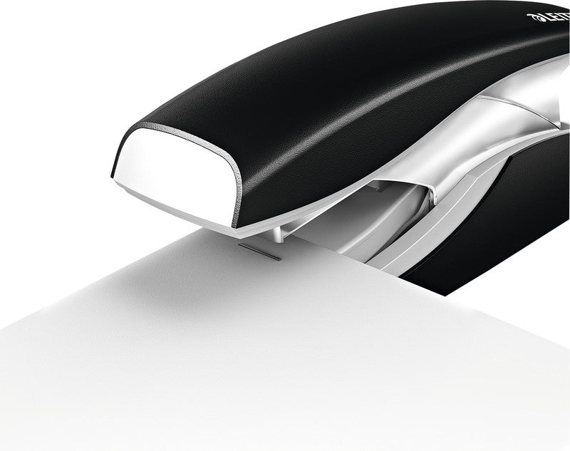 Leitz NeXXt – Hefter, 30 Blatt, Flat-Clinch, geschlossene Heftung, Oberlade-Mechanik, schwarz
