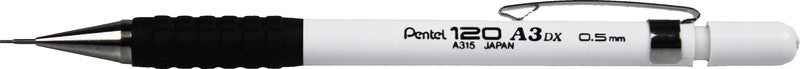 Pentel 120 A3 DX Druckbleistift – 0,5 mm, weiss