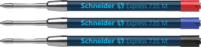 Schneider Schreibgeräte Schneider Kugelschreiber-Mine Express 735 – Blau, 0,5 mm, dokumentenecht, geruchsarm