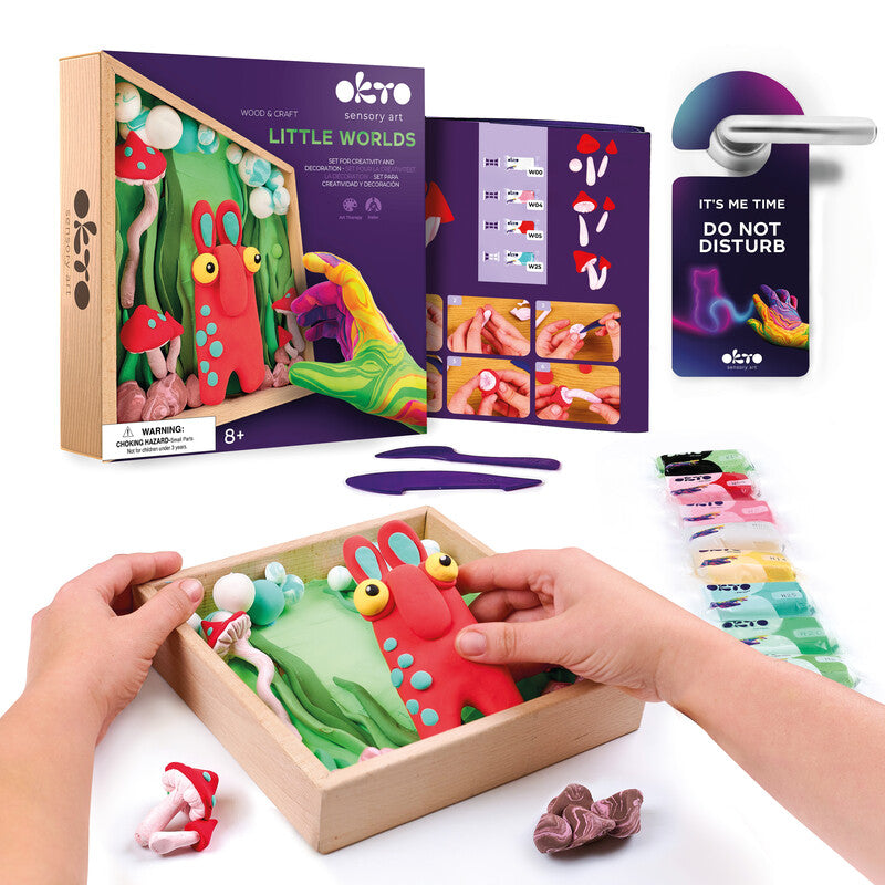 Okto Sensory Art – Modelliermasse-Set Little Worlds – ab 8 Jahren – 210 × 210 mm