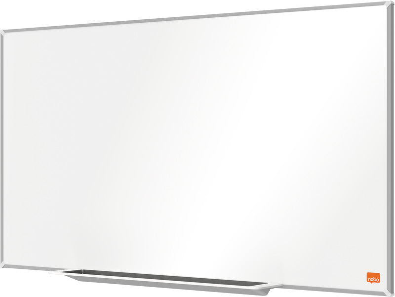 Nobo Whiteboard – 71 × 40 cm, Emaille, magnetisch, Aluminiumrahmen, Wandmontage