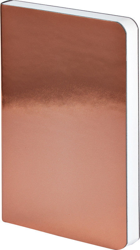 nuuna Notizbuch Shiny Starlet S, A6, 176 Seiten – kupfer