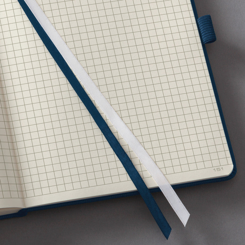 Sigel Notizbuch Conceptum, A4, kariert, Fadenheftung, 194 Seiten, 80 g/m² – dunkelblau