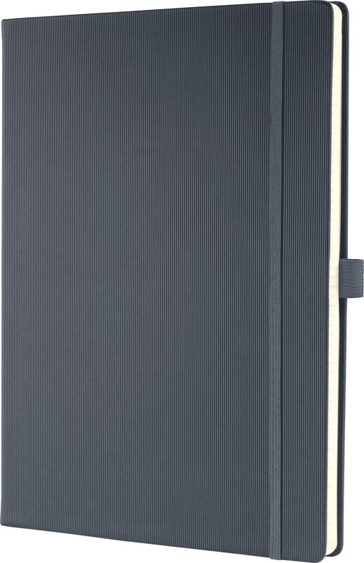 Sigel Notizbuch Conceptum, Fadenheftung, Hardcover, 194 Seiten, 20 Seiten perforiert, 80 g/m² – Dunkelgrau