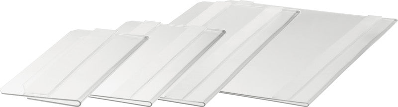 Durable Kennzeichnungstaschen – 150 × 67 mm, transparent, selbstklebend, 10er-Pack