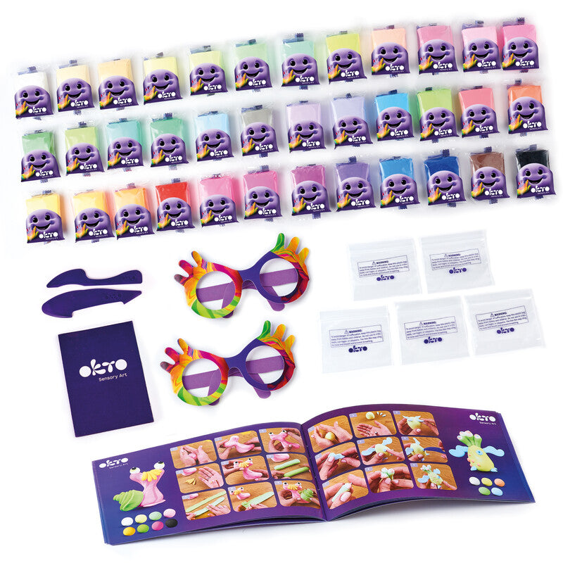 Okto Sensory Art – Modelliermasse-Set – ab 5 Jahren – 36 Farben