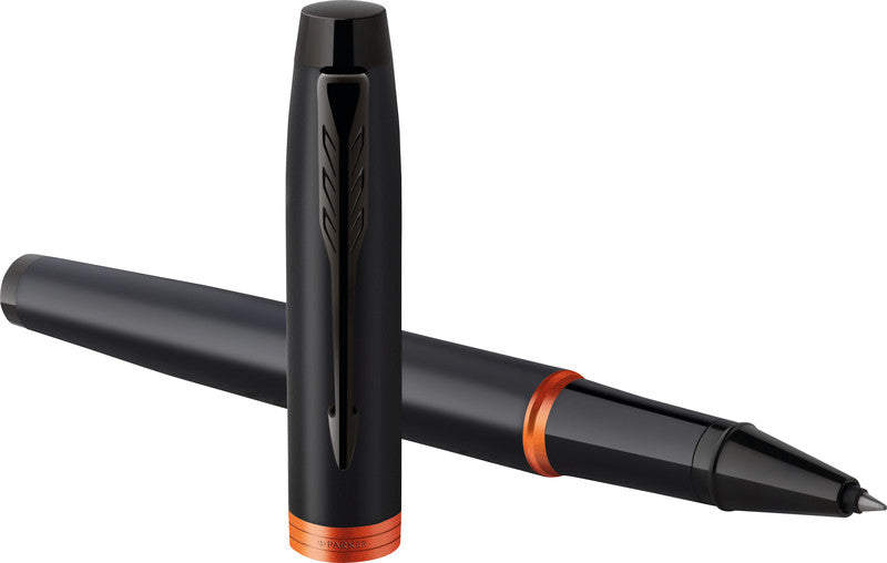 Parker IM Professionals Vibrant Rings – Tintenroller, mit Kappe, 0,5 mm, Schwarz