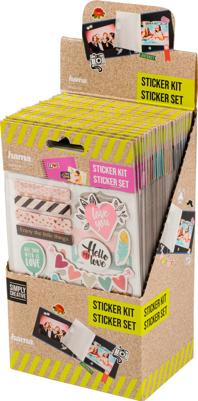 Hama Schmucketiketten – Motive sortiert – Papier, 2 Bogen, 125 × 220 mm