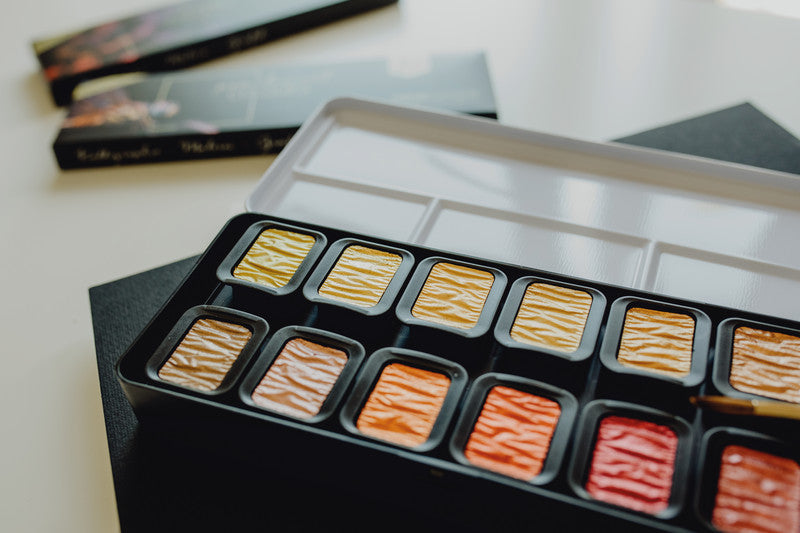 Finetec Deckfarbkasten – 24 Farben, sortiert