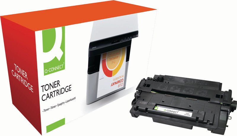 Q-Connect – Toner CE255A – schwarz, 6000 Seiten