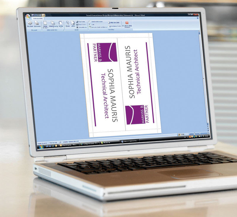 Sigel Tischkarten 240 × 180 mm, 185 g/m², weiss, Papier, vorgefalzt – für Inkjet, Laser, Kopierer – 20 Karten
