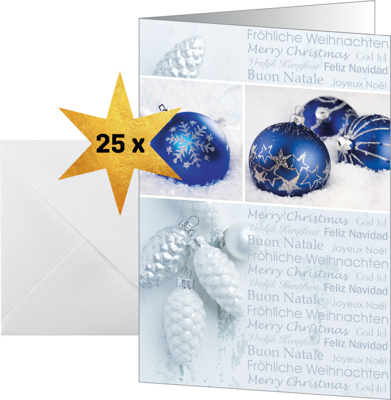 Sigel Grusskarte Seasons Greetings – A6 (105 × 148 mm) – mit Umschlägen, für Inkjet/Laser/Kopierer, 25er Pack
