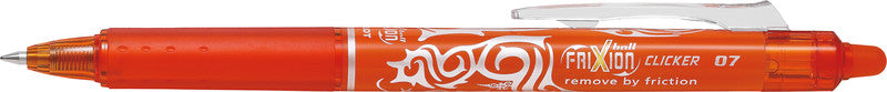 Pilot FriXion Ball Clicker – radierbarer Tintenroller, 0,7 mm, orange, für Linkshänder
