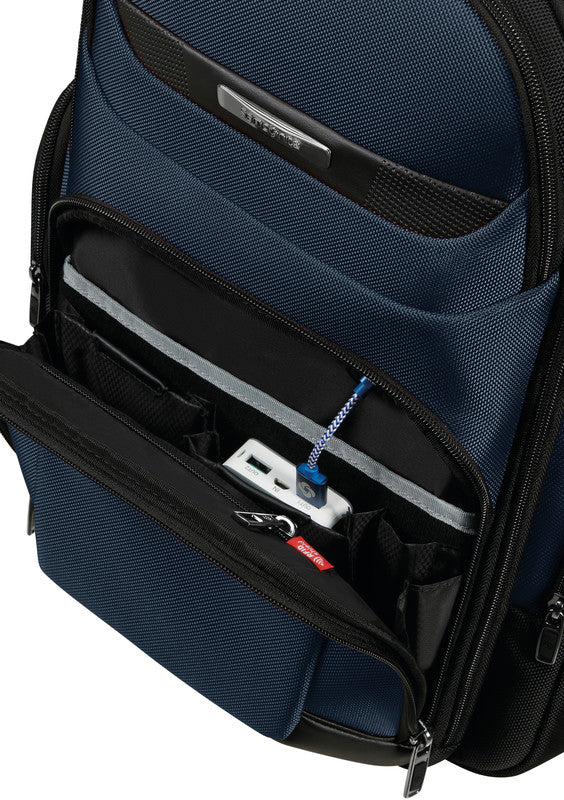 Samsonite Pro-DLX 6 3V – Notebook-Rucksack – für 15,6" Notebook, 21–26 l, Nylon, Blau