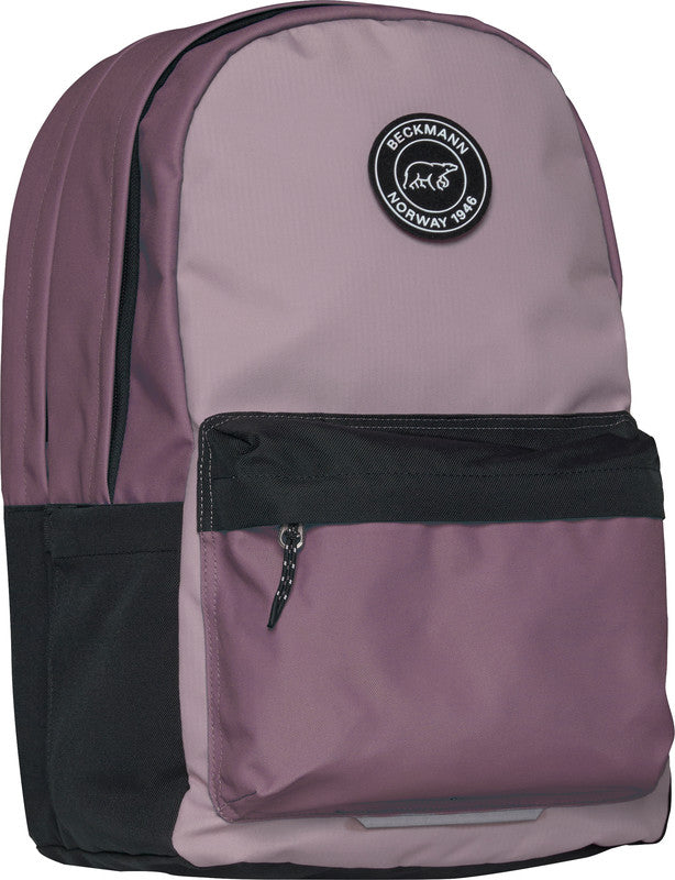 Beckmann Rucksack City – Pink Colorblock – 31,0 × 47,0 × 24,0 cm – aus recycelten PET-Flaschen (rPET)