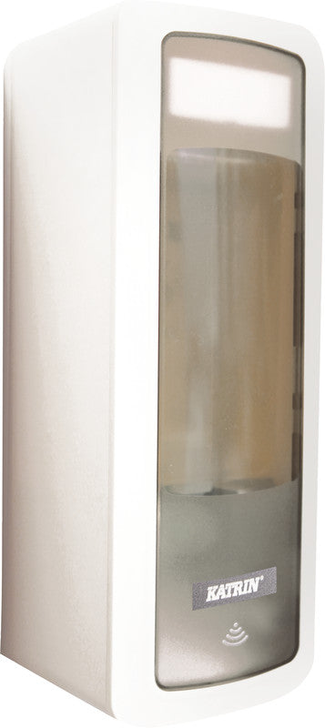 Katrin Spender für Seife und Desinfektionsmittel, Touchfree, 500 ml, Kunststoff, Weiss
