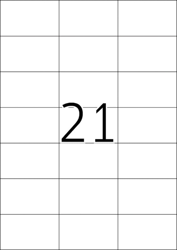 HERMA Etiketten, 70 mm × 42 mm, weiss, Papier, permanent, 2100 Etiketten