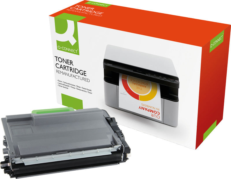 Q-Connect – Toner TN-3480 – schwarz, 8000 Seiten – für Mono-Laserdrucker/Multifunktionsgeräte