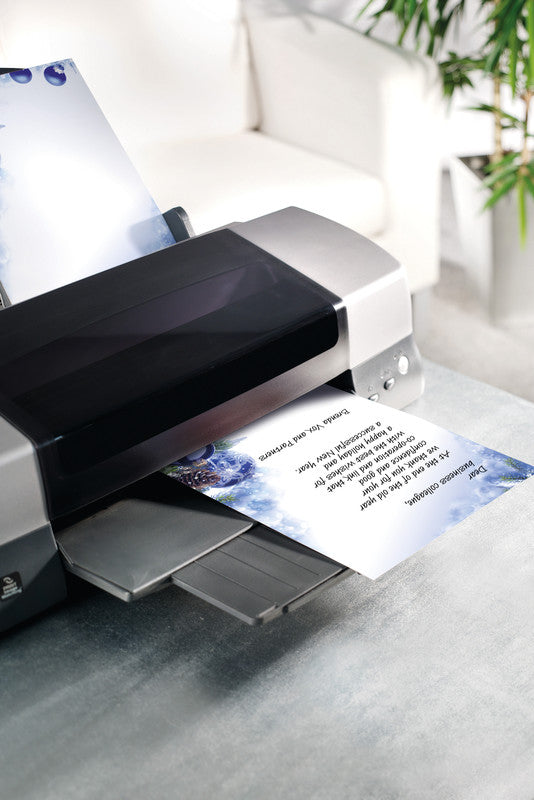 Sigel Motivpapier – A4, 90 g/m², mehrfarbig, Motiv: Blue Harmony – für Inkjet/Laser/Kopierer – FSC – 100 Blatt