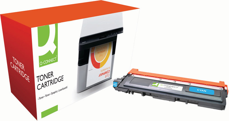 Q-Connect – Toner TN-230C – cyan, 1400 Seiten – für Farb-Laserdrucker/Multifunktionsgeräte