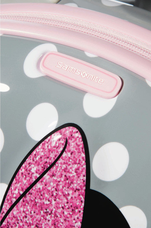 Samsonite Kindertrolley Handgepäck – 20,5 l, Hartschale PC/ABS, 4 Rollen, Minnie Glitter, 32 × 46,5 × 23 cm