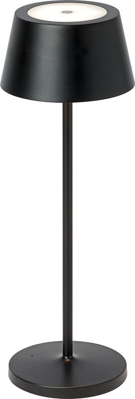 MAUL LED Tischleuchte Nina – Akku, USB-C & Ladestation, stufenlos dimmbar – 4000 K – 210 lm 3 W – Schwarz