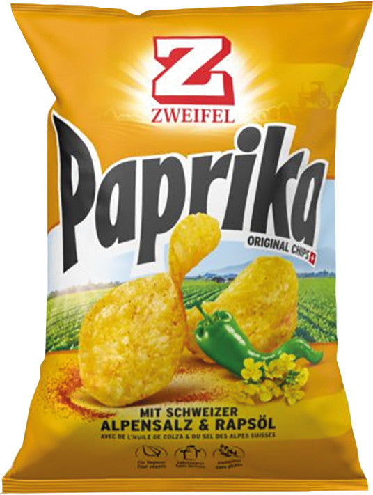 Zweifel Chips – Paprika, vegan, Beutel, 30 g