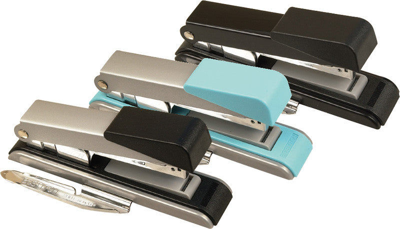 Bostitch B8 Hefter, 26 Blatt, Flat-Clinch, Klammernentferner, Einlegetiefe 65 mm, Schwarz