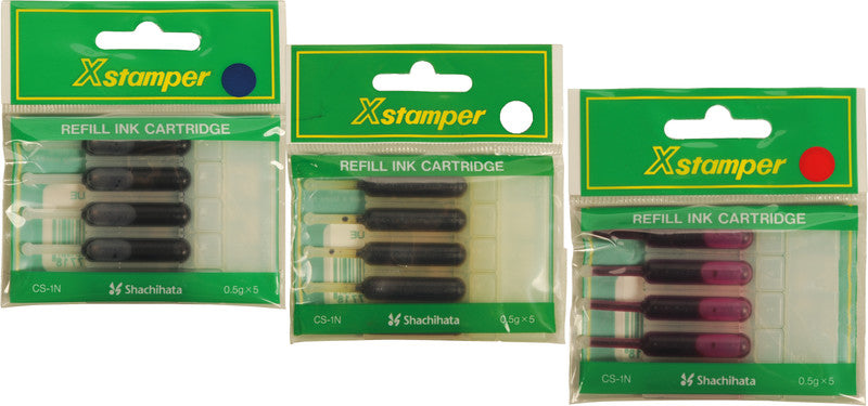 X-stamper Nachfüllpatrone – 5 ml, Stempelfarbe Blau, Kunststoff