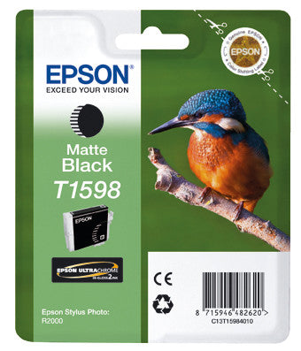 Epson Tintenpatrone T1598, schwarz – für Inkjetdrucker/Multifunktionsgeräte