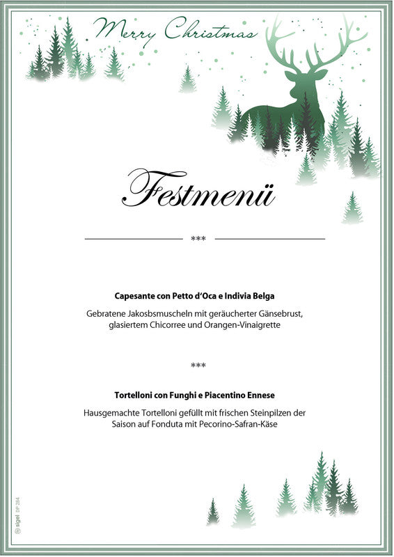 Sigel Motivpapier – A4, 90 g/m², Motiv: Weihnachtswald – für Inkjet/Laser/Kopierer – FSC – 25 Blatt