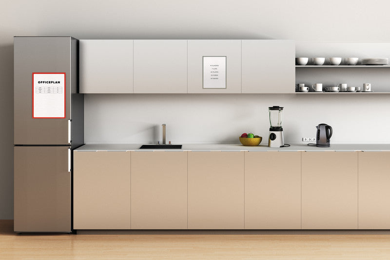 Q-connect Magnetclip – 225 × 312 mm, grau, wiederablösbar, für A4