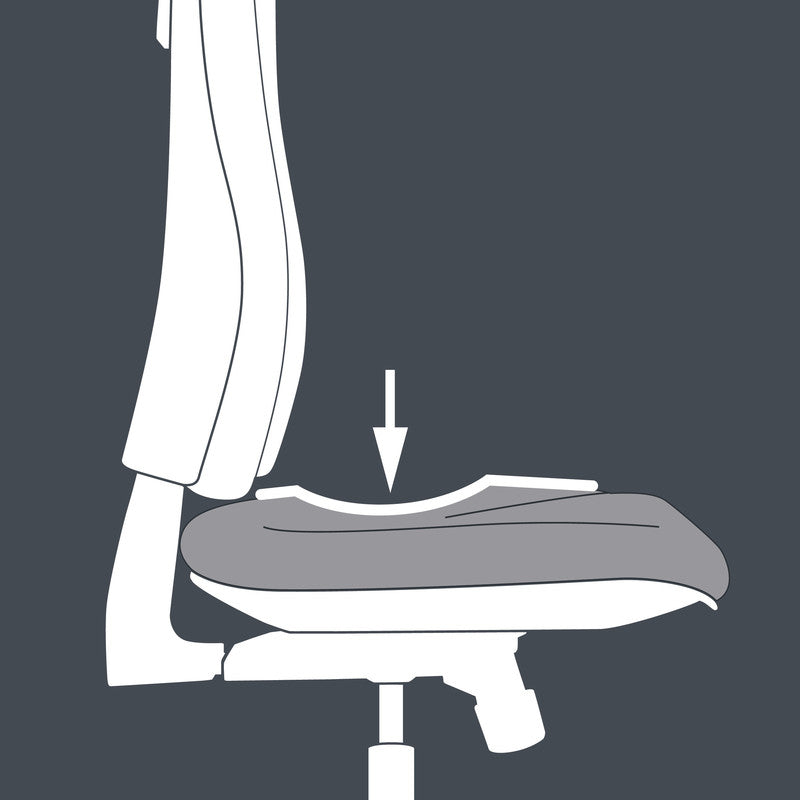 Topstar Chefsessel Speed Chair – Sitzhöhe 42-50 cm, 110 kg, blau