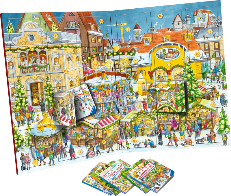Ravensburger Weihnachts-Adventskalender, Karton, sortiert, 44 × 33,5 cm – FSC, eco:plus